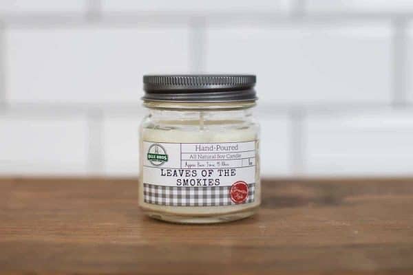 leaves of the smokies hand poured soy candle