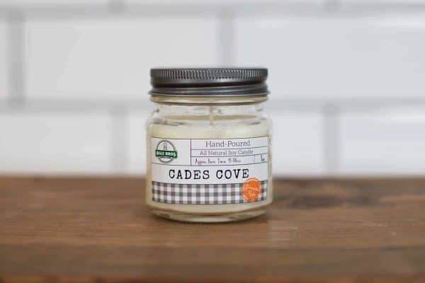 cades cove hand poured soy candle