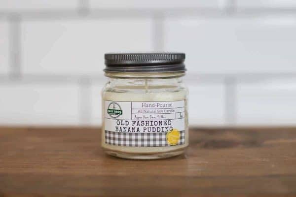 old fashioned banana pudding hand poured soy candle