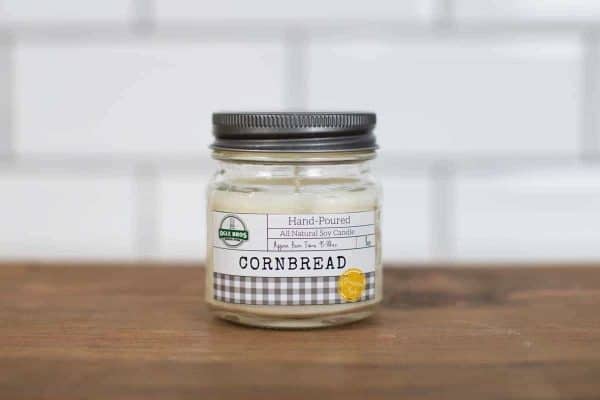 cornbread hand poured soy candle