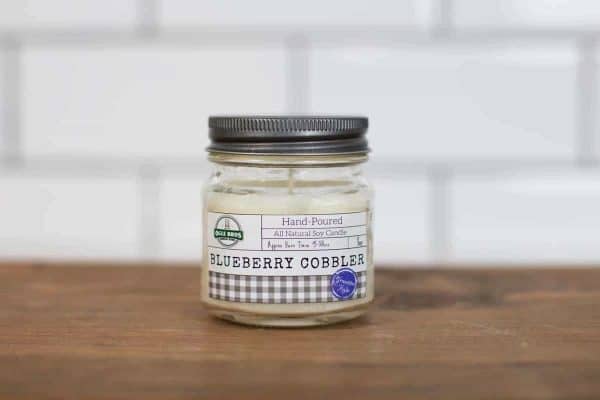 blueberry cobbler hand poured soy candle