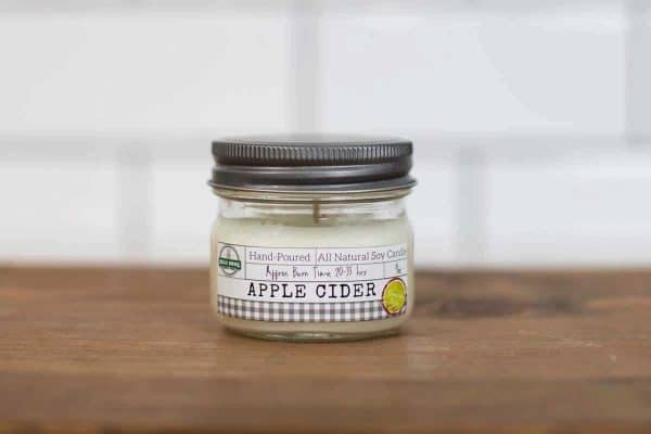apple cider hand poured soy candle