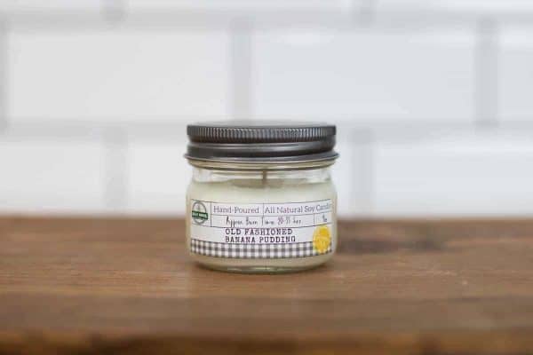 old fashioned banana pudding small hand poured soy candle