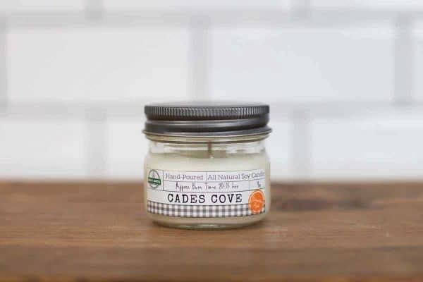 cades cove small hand poured soy candle