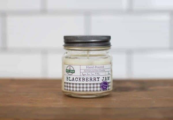 blackberry jam hand poured soy candle