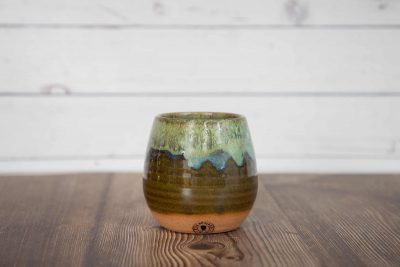 Stemless Wine Glass Olive Green