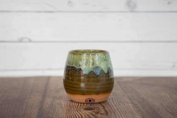 Stemless Wine Glass Olive Green