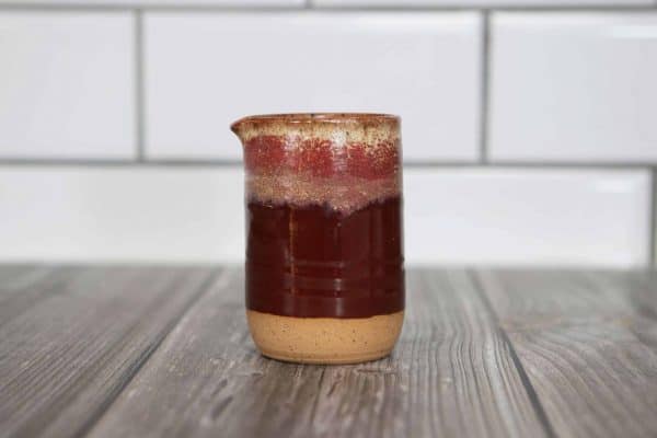 reddish brown creamer cup