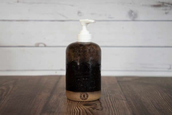 blackish brown handmade dispenser