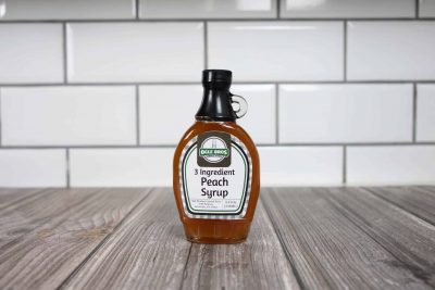 3 ingredient peach syrup
