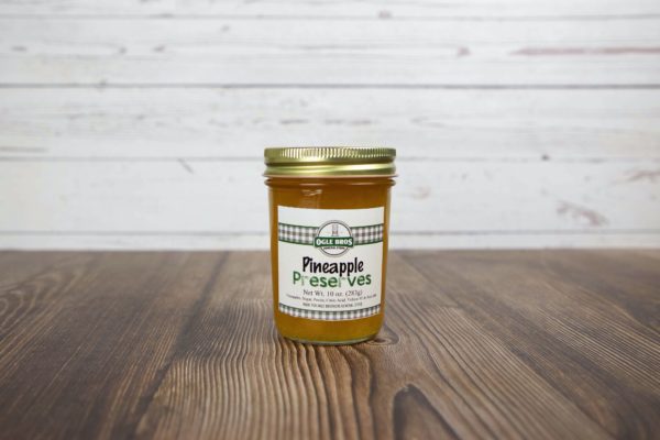 pineapple preserves in a jar