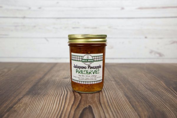 jalapeno pineapple preserves in a jar