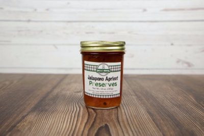 jalapeno apricot preserves in a jar