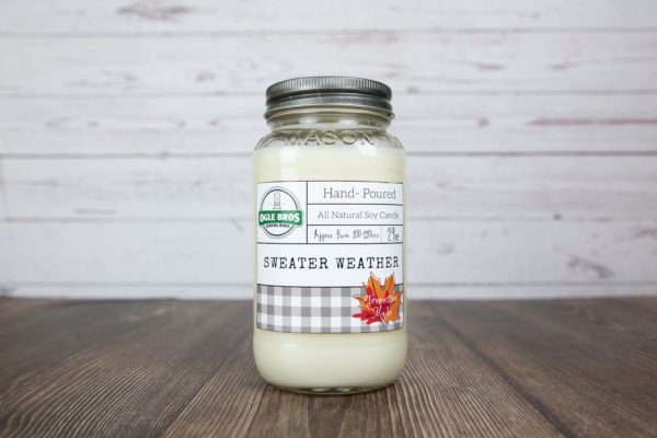 sweater weather large jar candle