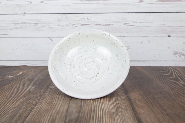 white handmade trinket bowl
