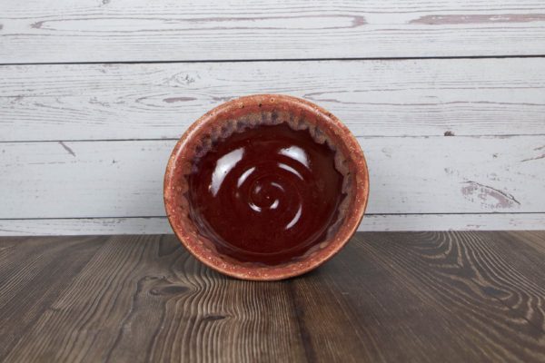 reddish brown trinket bowl