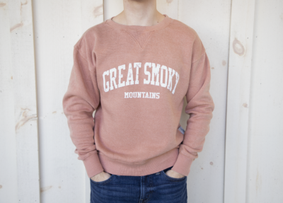 peach great smoky mountains sweatshirt