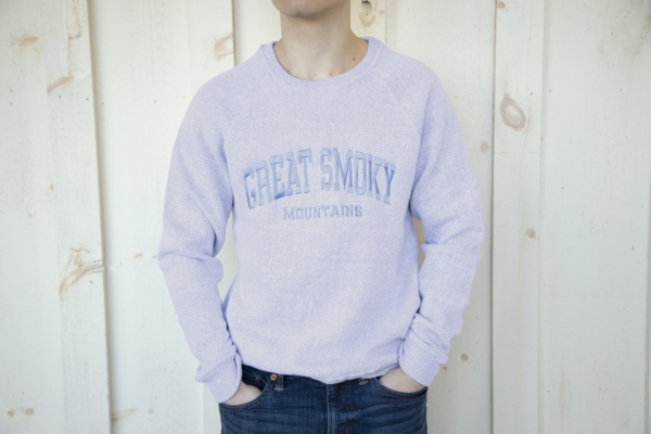 purple great smoky mountains sweatshirt