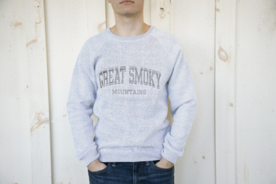 great smoky mountains heather gray sweatshirt