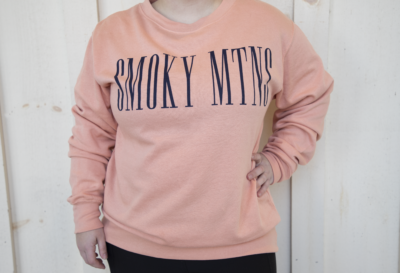 peach smoky mtns sweatshirt