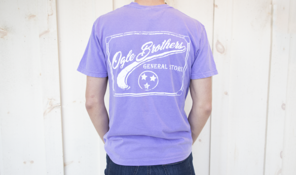 ogle brothers general store tri star short sleeve t-shirt violet