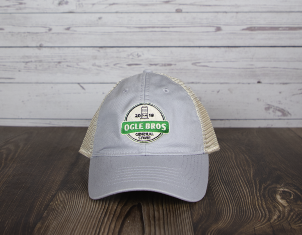 ogle brothers silver trucker hat