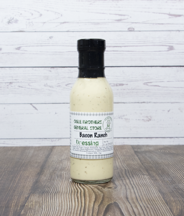 bottle of bacon ranch dressing from Ogle Brothers General Store