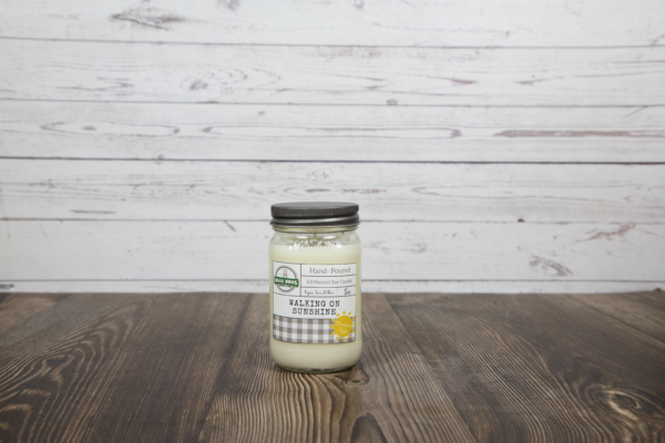 walking on sunshine 16 oz candle