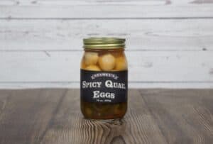 stamey's spicy pickled quail eggs