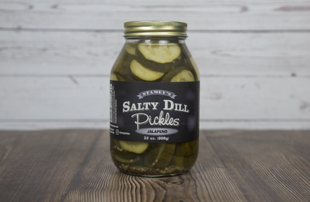stamey's salty dill pickles jalapeno flavor