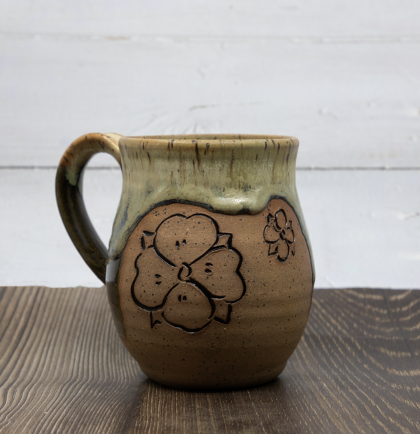 Carved Mug- Dogwood