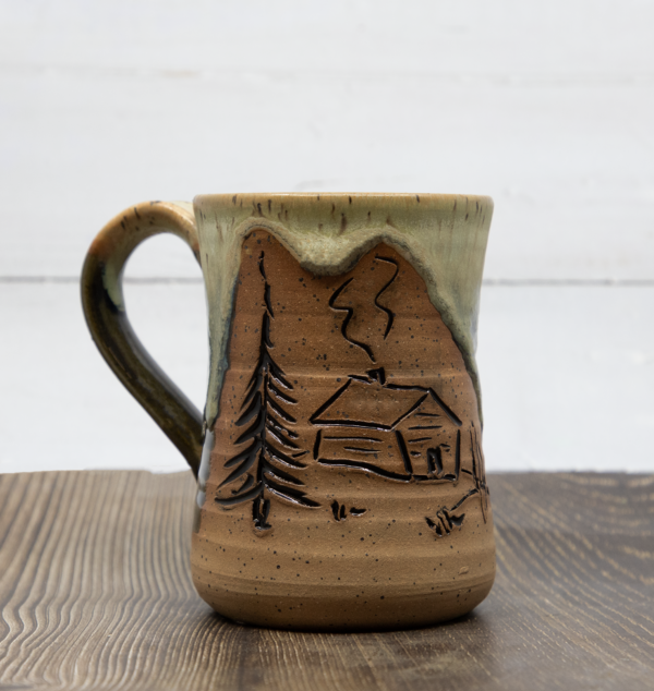 Carved Mug- Cabins