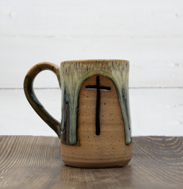 Carved Mug- Cross