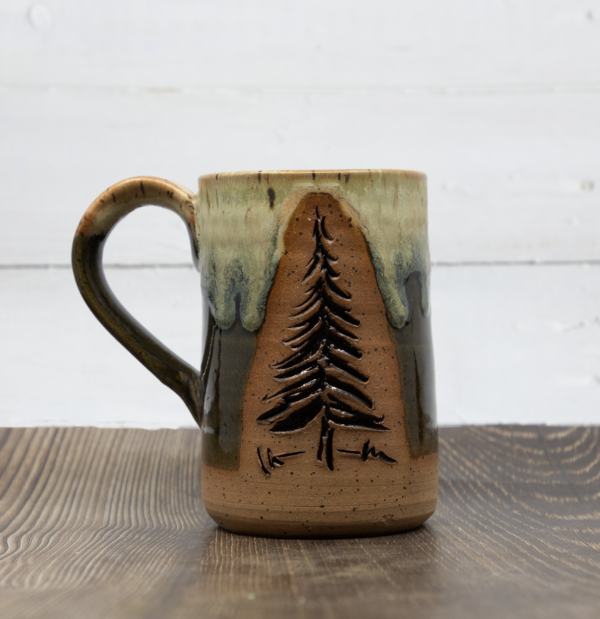 Carved Mug- Trees