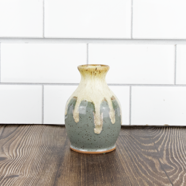 Grey/Yellow Large Mommy Vase