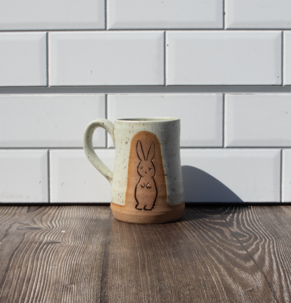 Carved Mug- Bunny – Yellow