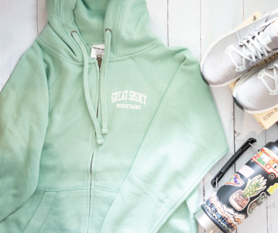 Zip Up Hoodie-Sage