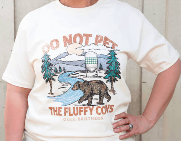 Do Not Pet Fluffy Cows- White