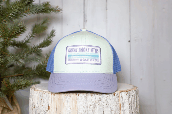 Iris Lilac Lt Blue Trucker