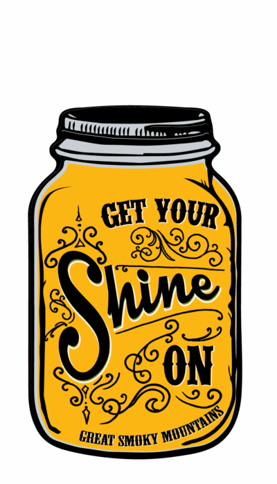 Mason Jar Shine On - Sticker