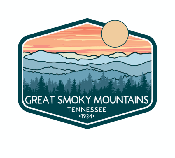 Adventuring Blue Emtn/Pines - Magnet