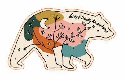 Bear Spirit Moon Magnet