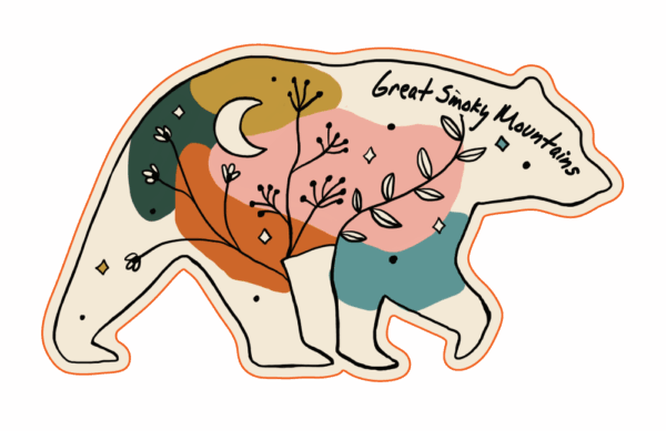 Bear Spirit Moon Magnet