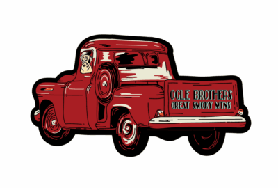 Delta Red Pickup - Mini Sticker