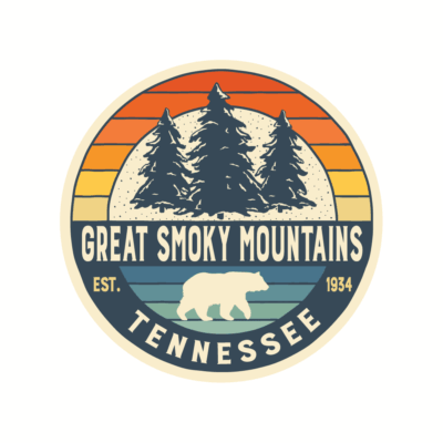 Fillet Pines/Black Bear Mini Sticker