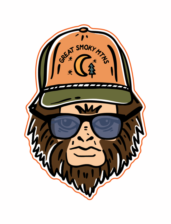Hip Sassy Pine/Moon Mini Sticker