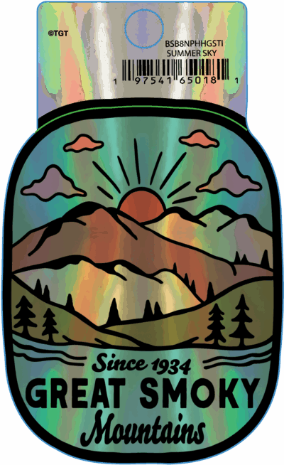 Summer Sky Eastern Mountains Holo Sticker