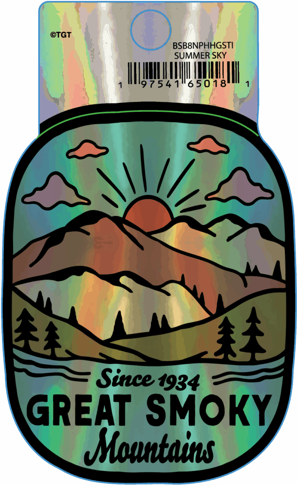Summer Sky Eastern Mountains Holo Sticker